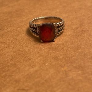 DAVID YURMAN Authentic Garnet Ring Size 7